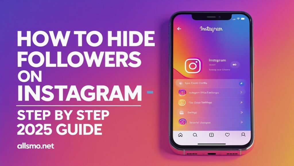 How to hide followers on Instagram step by step guide 2025 with privacy settings illustration