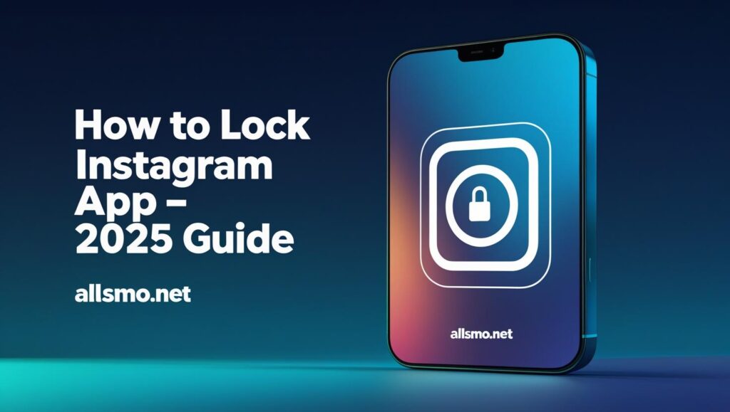 How to lock Instagram app guide 2025 with phone security illustration